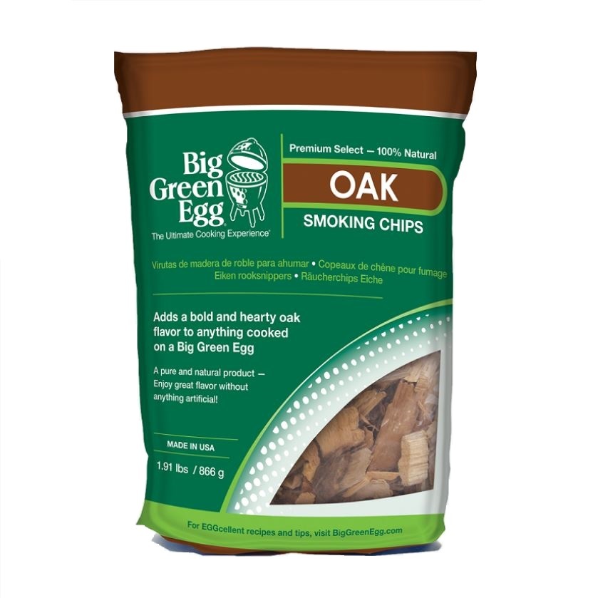 Big Green Egg, OAK WOOD CHIPS HOUTSNIPPERS