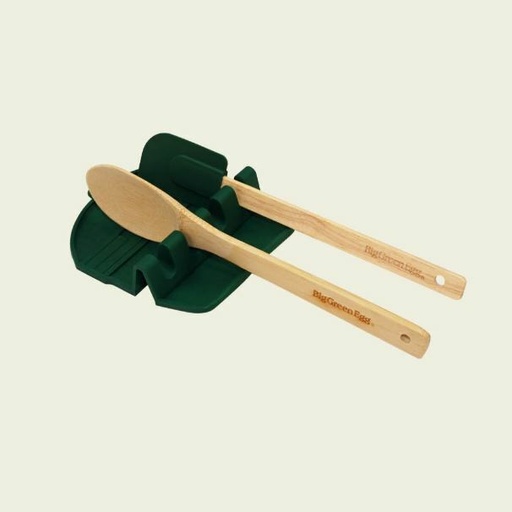 [0703 818047] Big Green Egg, SPATELMAT MET HOUTEN LEPEL